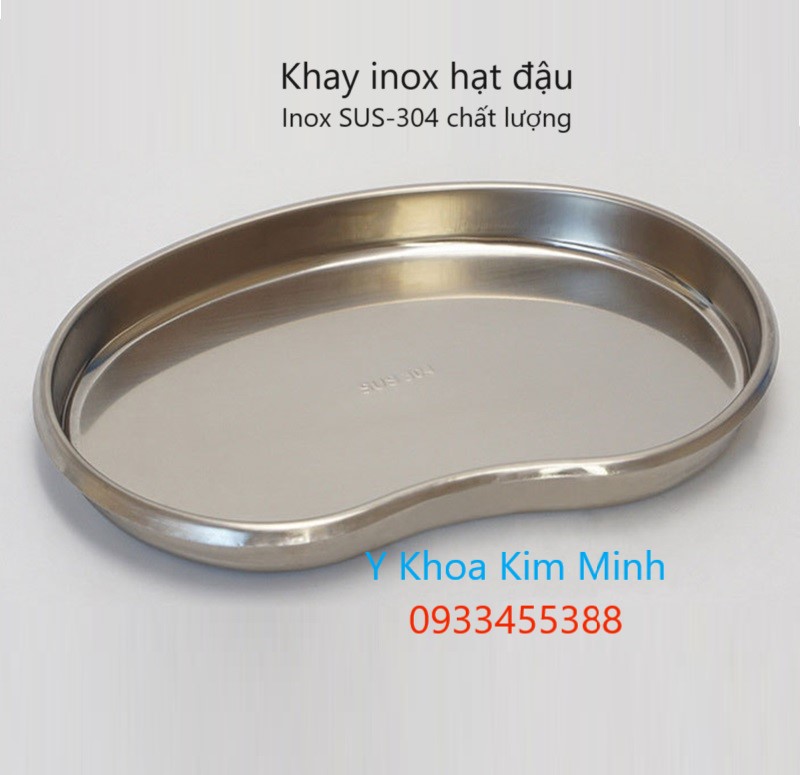 Khay inox hạt đậu 304 chất lượng bán ở Y Khoa Kim Minh giá sỉ