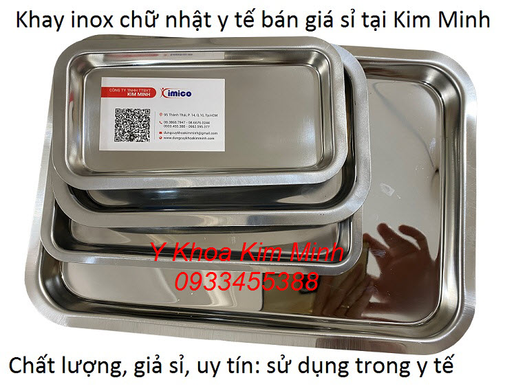 Khay inox y tế bán giá sỉ tại Kim Minh