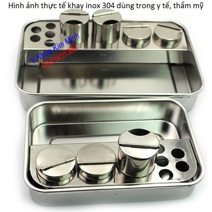 Khay inox y te 304 loai lon va loai trung binh ban tai Tp Ho Chi Minh - Y khoa Kim Minh