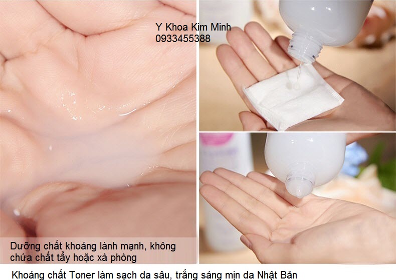 Khoang chat lam sach da sau giup trang sang min da Toner Skin Conditioner Nhat Kim Minh 0933455388