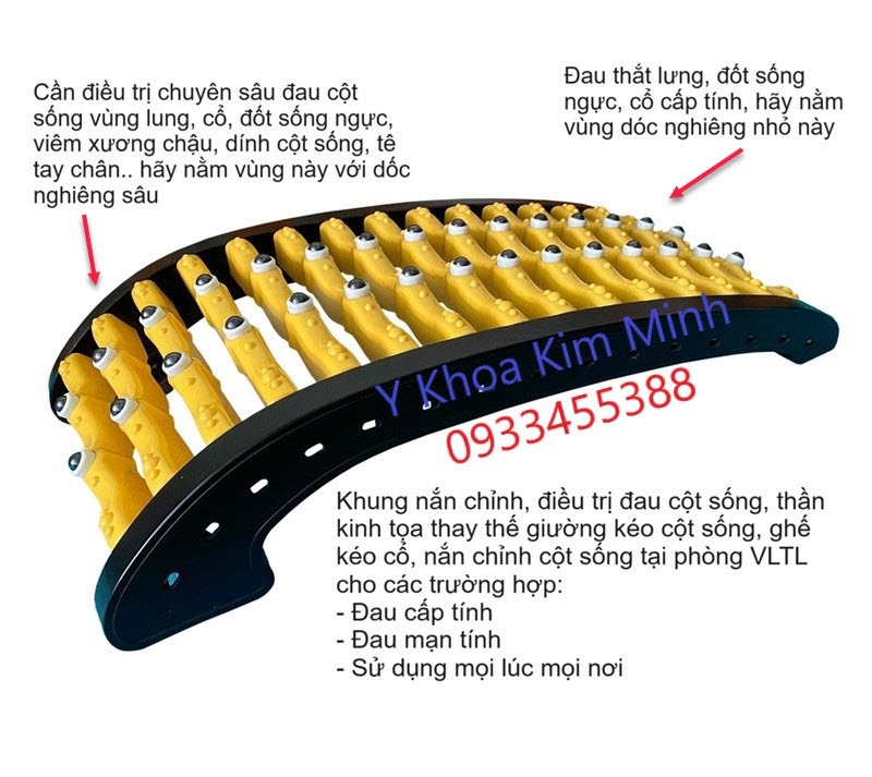 Hướng dẫn sử dung cách dùng khung nằm giảm đau cột sống lưng cổ S-30