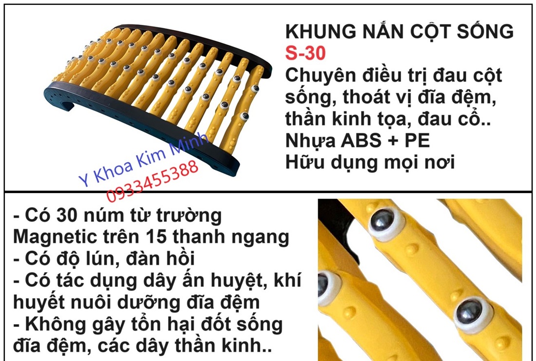 Khung nằm trị đau cột sống S-30