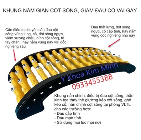 Khung nằm điều trị xẹp đĩa đệm, đau cột sống lưng cổ