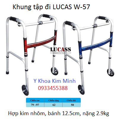 Khung tap di bang nhom Lucas W-57 nặng 2.9kg - Y Khoa Kim Minh