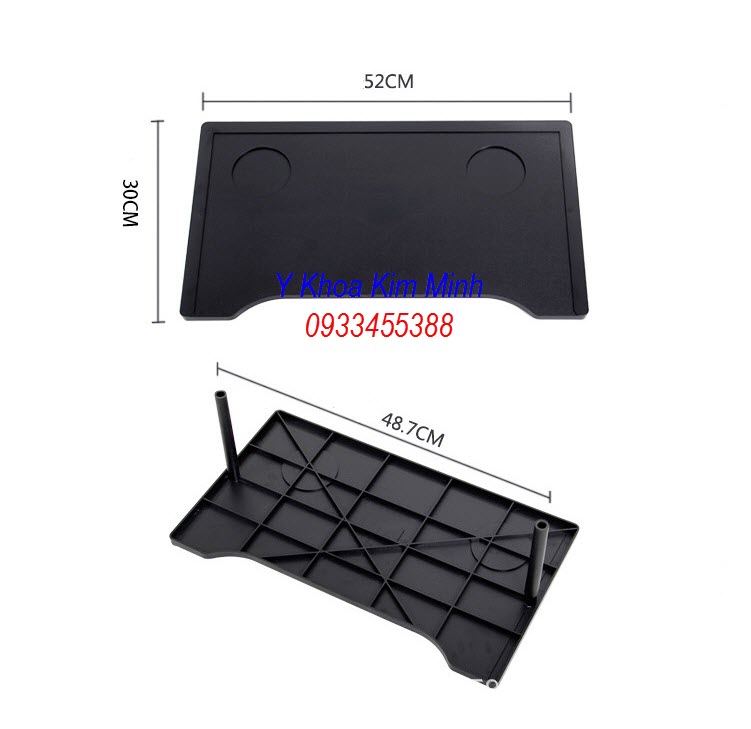 Kích thước thực tế bàn ăn gắn trên xe lăn y tế - Y Khoa Kim Minh