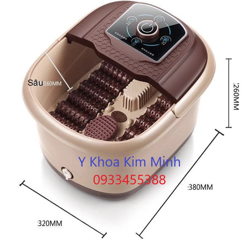 Kích thước của bồn ngâm chân thuốc bắc MXK-818-A