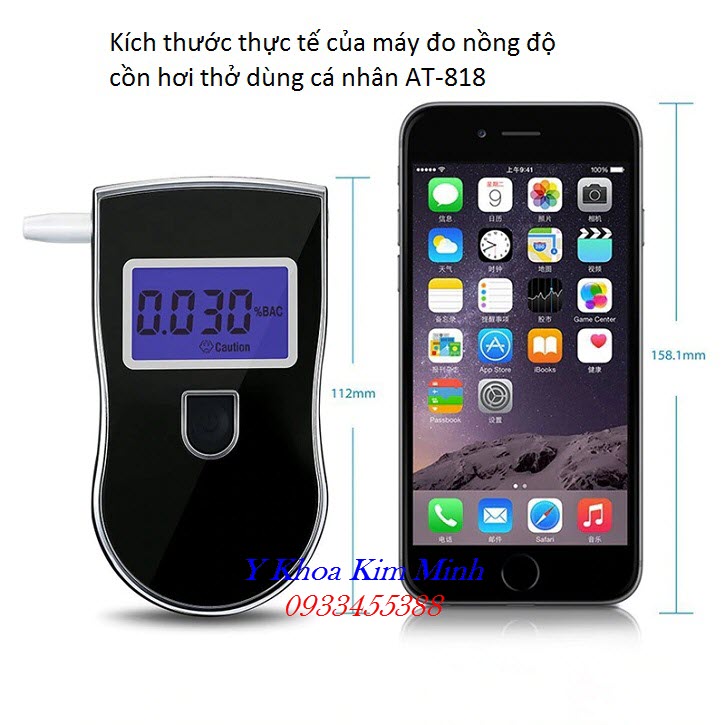 Thông số kỹ thuật, chức năng của máy đo nồng độ cồn hơi thở AT-818 - Y khoa Kim Minh