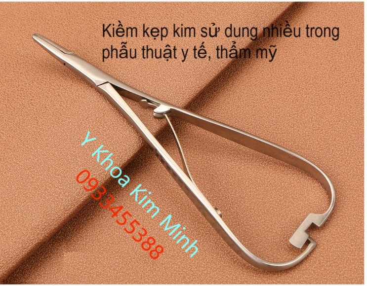 Kiềm kẹp kim khâu y tế dùng trong thẩm mỹ dài 14cm bán ở Tp.HCM