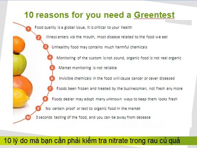 Kiem tra nong do du luong thuoc khang sinh bao ve thuc vat trong rau cu qua greentest Y Khoa Kim Minh