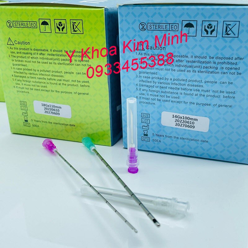 Kim cannula 14G 100mm bán ở Y Khoa Kim Minh