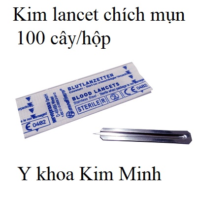 Kim lancet chich mụn hộp 100 cây bán giá sỉ tại Y khoa Kim Minh