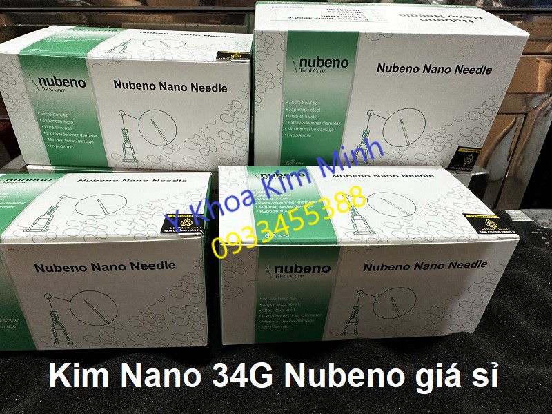 Kim tiêm meso nano 34G có điều chỉnh độ sâu