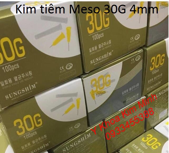 Kim meso 30G dùng tiêm mỹ phẩm dài 4mm - Y Khoa Kim Minh