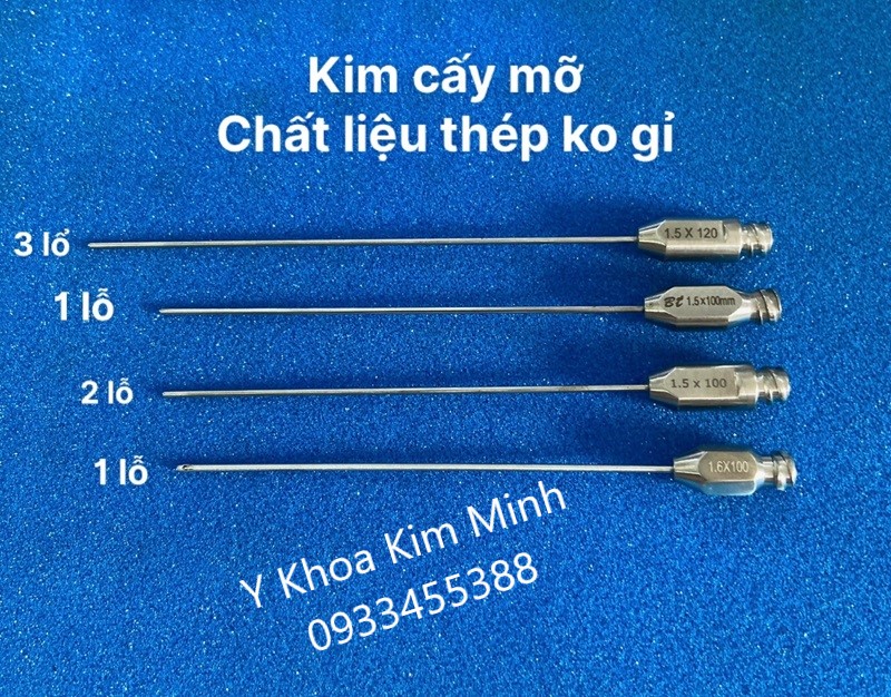 Kim tiêm cấy mỡ phẫu thuật thẩm mỹ, kim cannula cấy mỡ tự thân