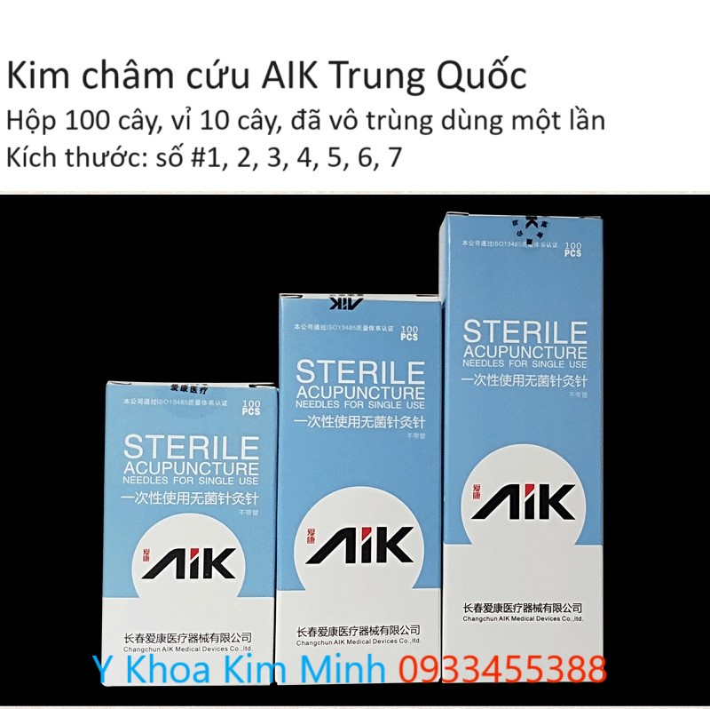 Kim châm cứu dùng một lần AIK Truốc Quốc giá rẻ