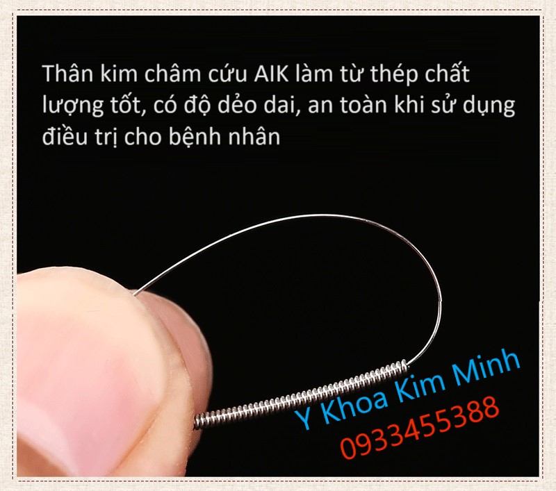 Kim châm cứu đông y AIK sử dụng chất lượng cho bệnh nhân không gây tổn thương