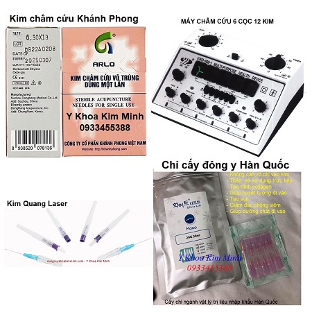 Máy châm cứu, kim châm cứu, kim laser quang bán ở Y Khoa Kim Minh