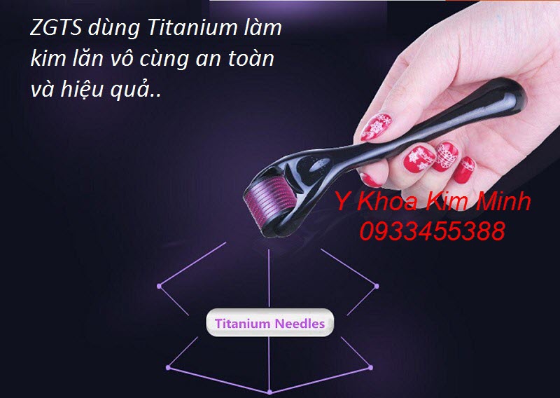 Kim lăn tay 540 kim titanium mạ vàng của ZGTS