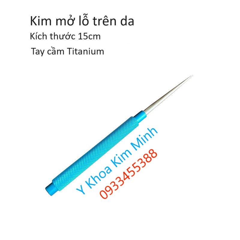 Kim mở lỗ trên da trước khi sử dụng kim cannula đầu tù hút mỡ, tiêm mỡ tự thân phẫu thuật thẩm mỹ