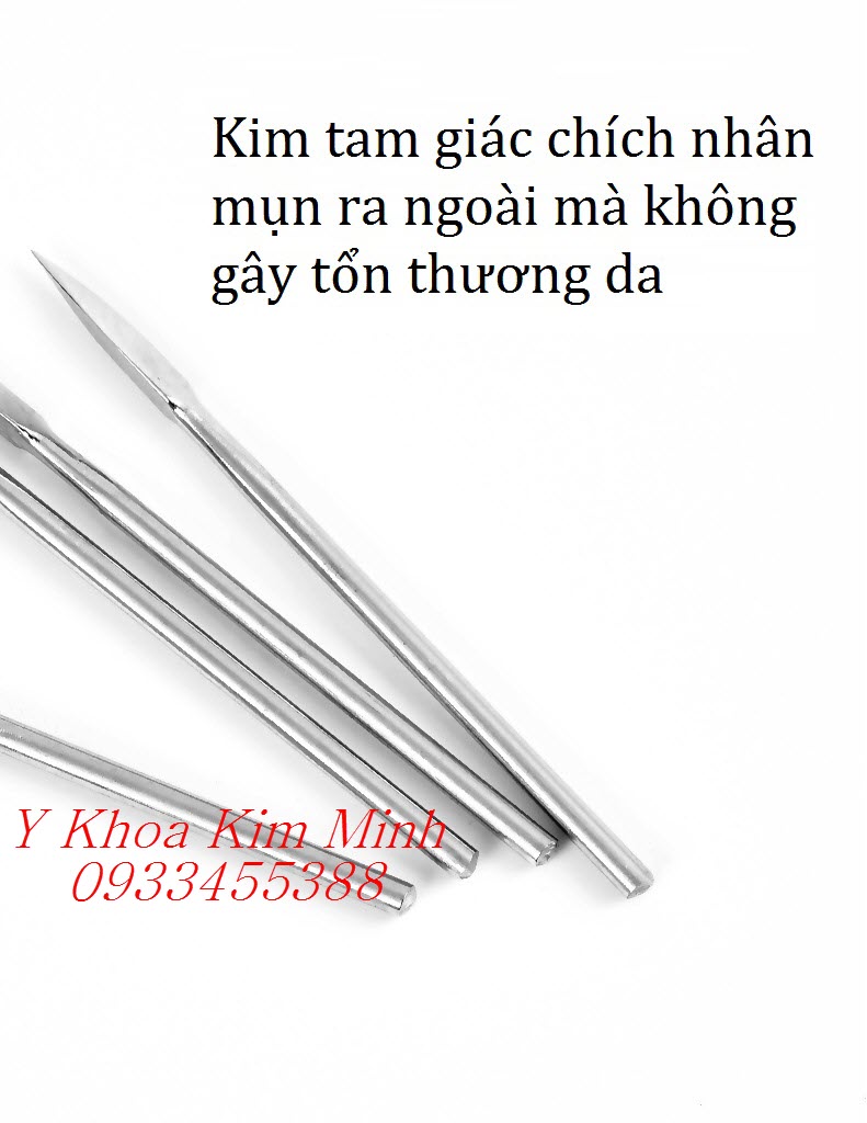 Kim tam giác lấy mụn dùng cho spa và thẩm mỹ viện