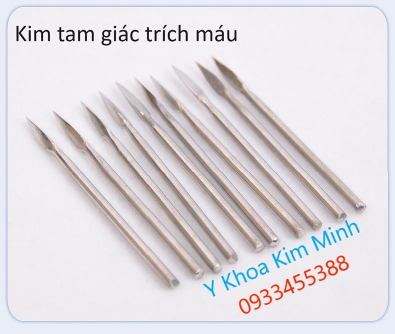 Kim tam giác trích máu dùng khi giác hơi trong vật lý trị liệu