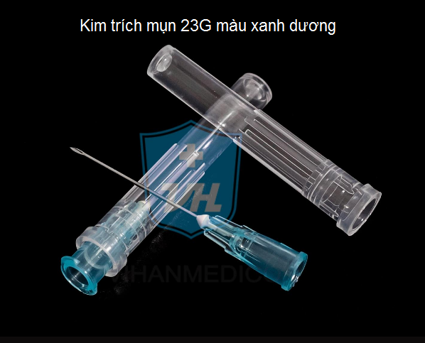 Kim trích mụn 23G màu xanh dương - Y khoa Kim Minh 0933455388