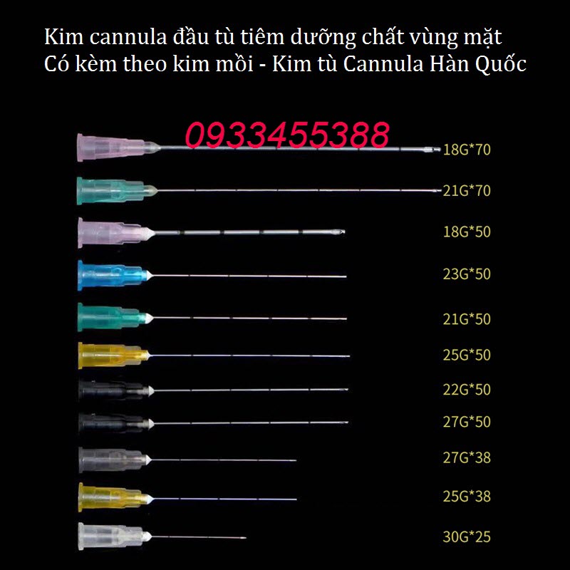 Kim đầu tù Cannula Time Machine 18G, 21G, 22G, 25G, 27G, 30G