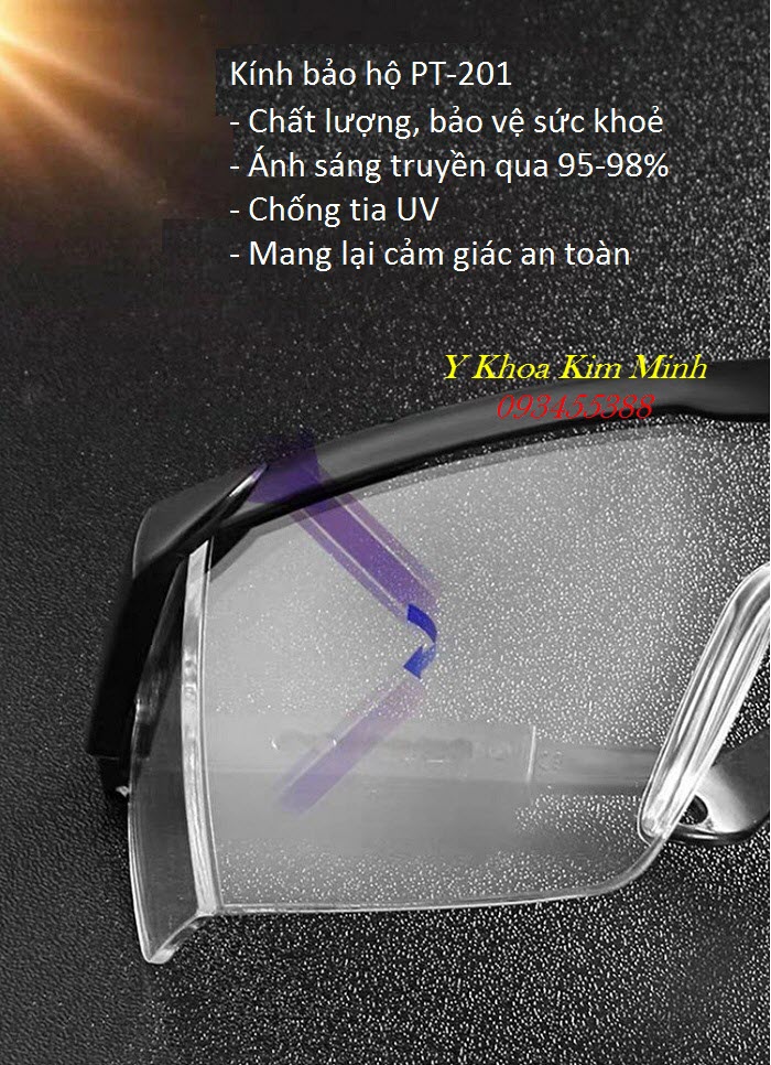 Mang mắt kính bảo hộ PT-201 thường xuyên giúp bạn an toàn hơn trong mùa dịch cúm và ngăn truyền nhiễm - Y Khoa Kim Minh