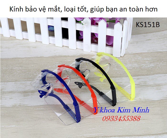 Kính bảo vệ mắt dùng trong y tế KS151B - Y khoa Kim Minh Kính bảo hộ bảo vệ mắt nhập khẩu Đài Loan mã số KS151B bán tại Tp Hồ Chí Minh - Y Khoa Kim Minh