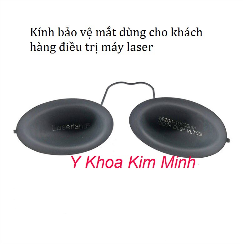 Kính laser kim loại bảo vệ mắt khách hàng bắn máy laser thẩm mỹ