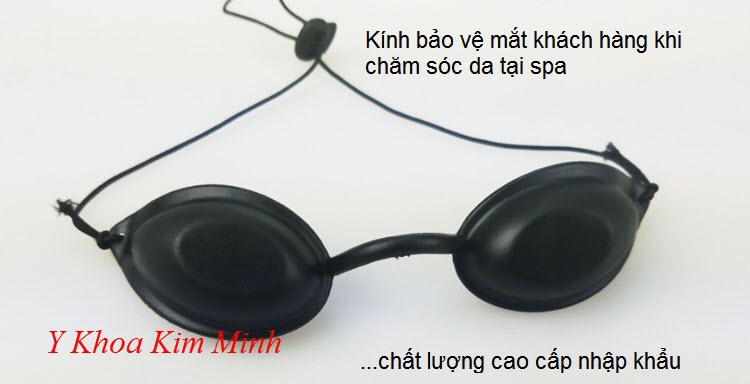 Kính bảo vệ mắt trước tia laser Elight cho khách hàng chăm sóc da tại Spa - Y Khoa Kim Minh 0933455388