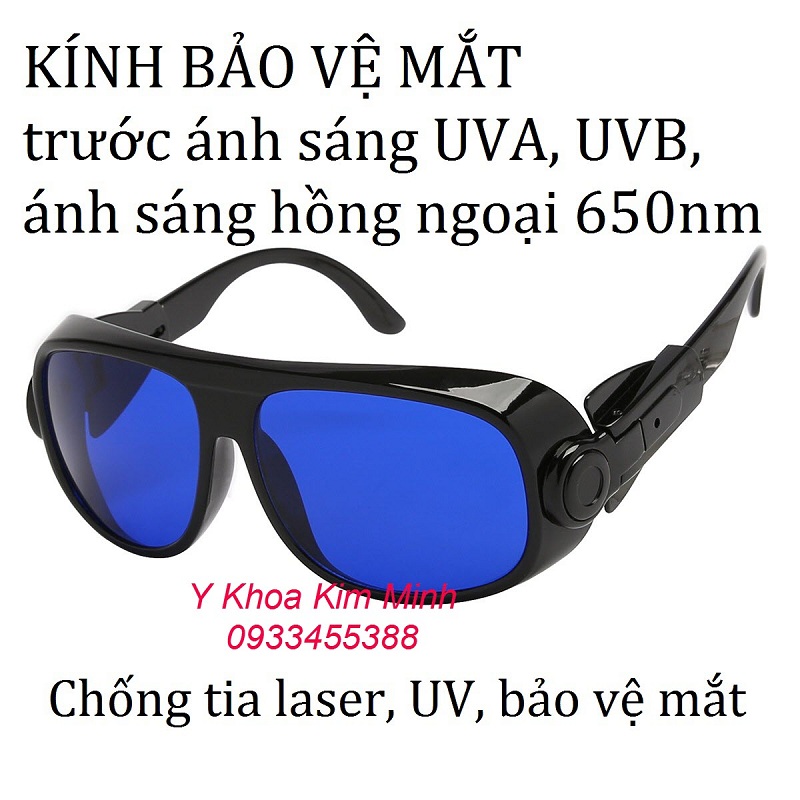 Kính chống tia UV, tia laser màu xanh dương bán tại Tp.HCM