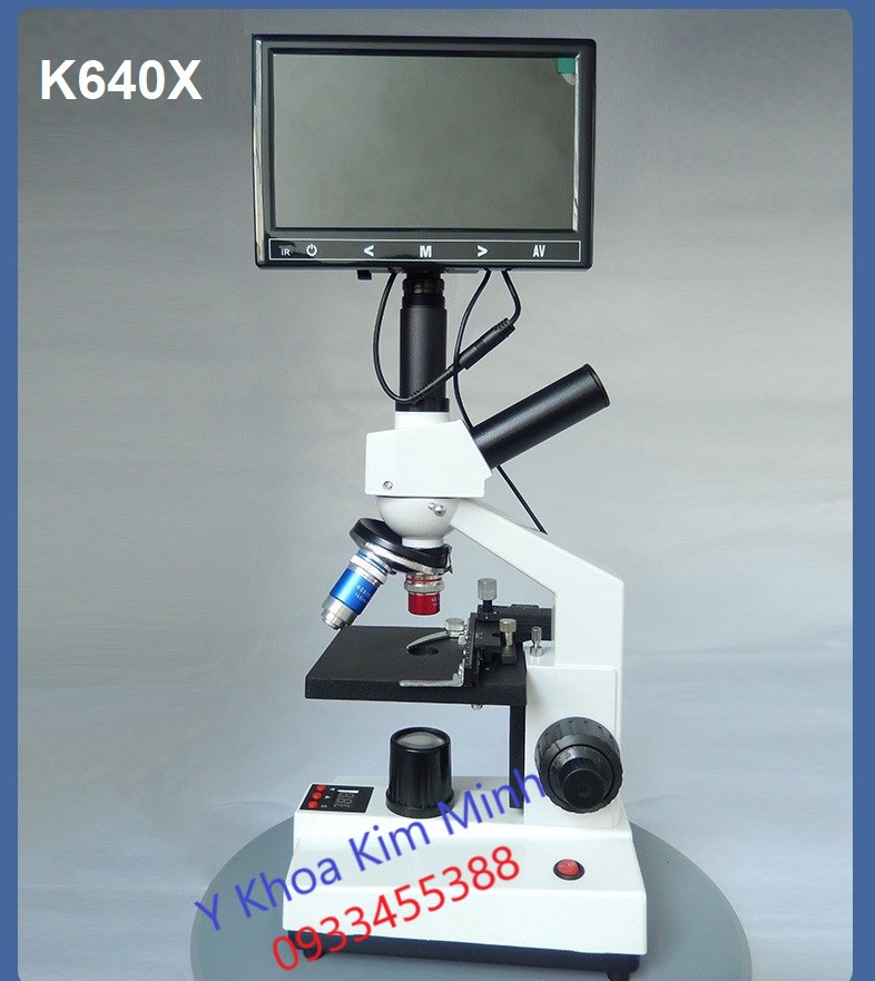 Kính hiển vi 3 mắt có màn hình bán ở Tp. HCM