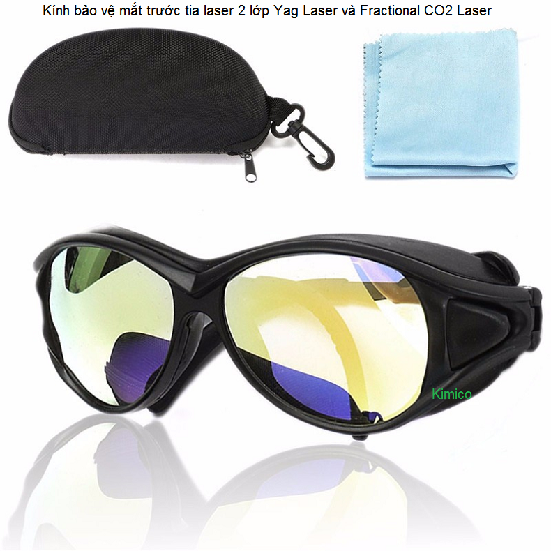 Kinh bao ve mat truoc tia laser 1064nm 10600nm may laser yag va laser fractional CO2 Y khoa Kim Minh ban tai tp hochiminh