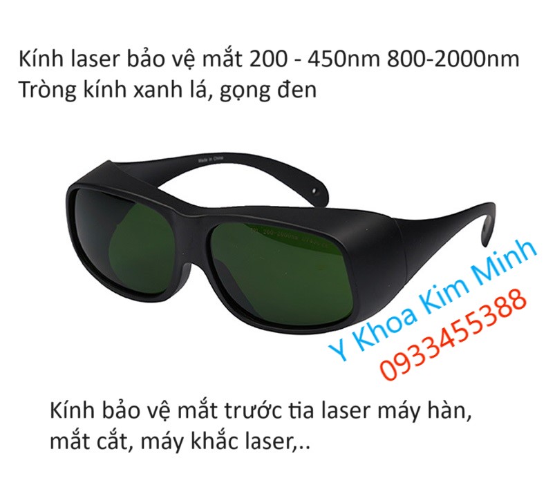 Kính laser bảo vệ mắt dùng cho máy hàn laser, máy khắc laser