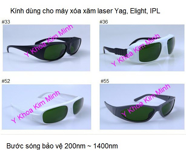 Ban may kinh bao ve mat may ban laser xoa xam, triet long IPL Elight Y Khoa Kim Minh