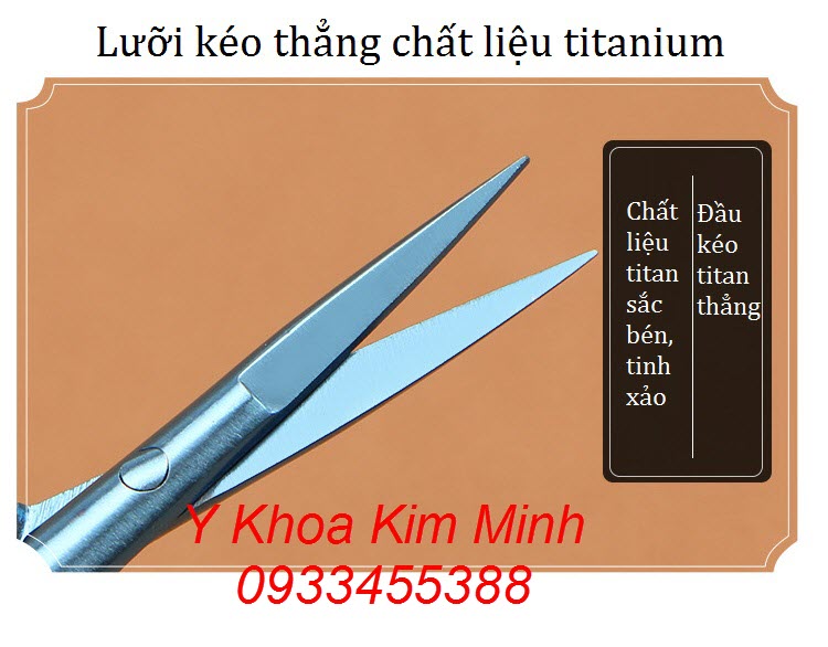 Hình ảnh đầu kéo thẳng nhọn chất liêu titanium
