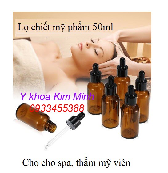 Lọ mỹ phẩm bằng thuỷ tinh 50ml dạng bóp hút bán tại Tp.HCM - Y Khoa Kim Minh