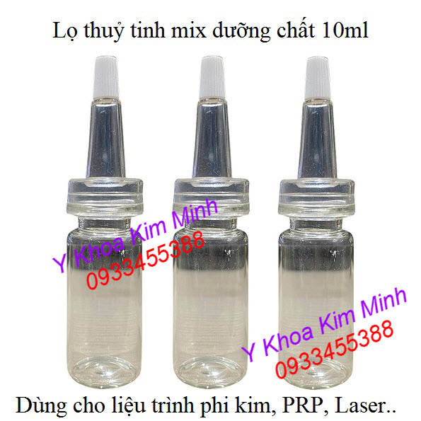 Lọ mỹ phẩm thuỷ tinh 10ml bán tại Y Khoa Kim Minh Lọ mỹ phẩm bằng thuỷ tinh 10ml dùng đựng tinh chất dưỡng da bán tại Tp.HCM - Y Khoa Kim Minh