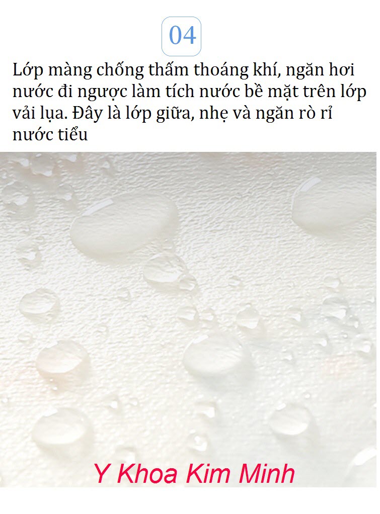 Màng TPU chống thấm ngăn rò rỉ nước tiểu lên lớp vải lót giường bệnh