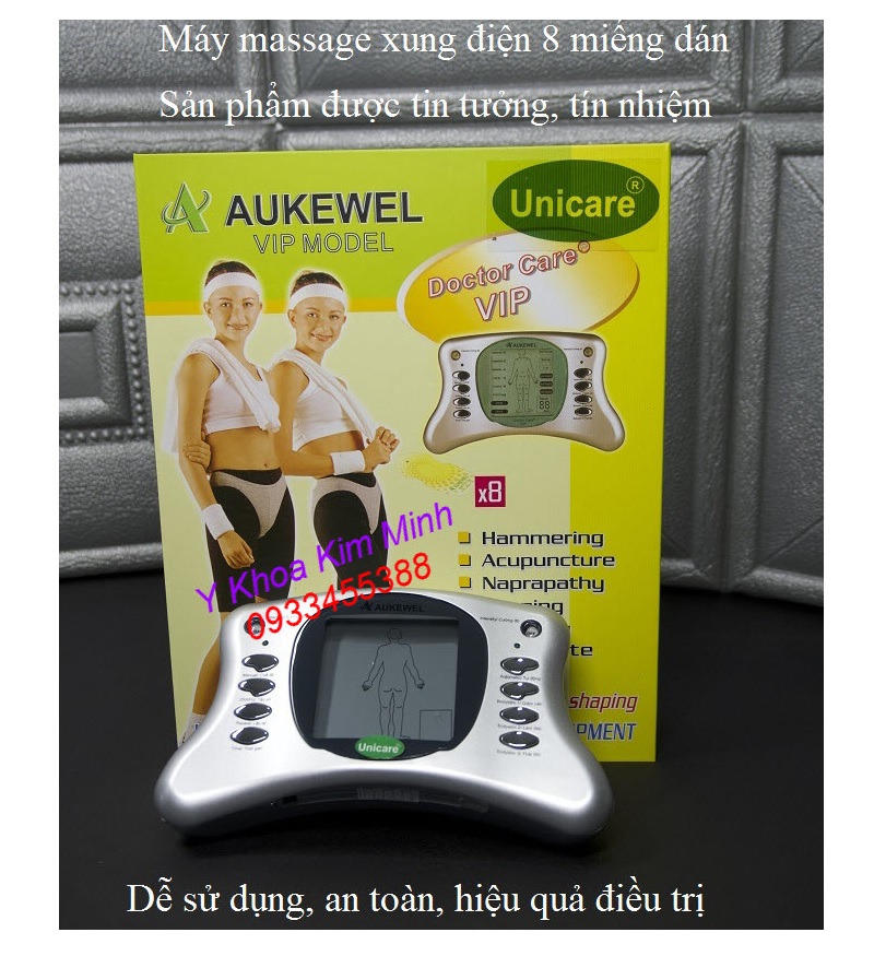 Máy xung điện 8 miếng dán Aukewel