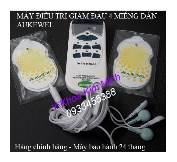 Máy xung điện Aukewel 4 miếng dán chính hãng