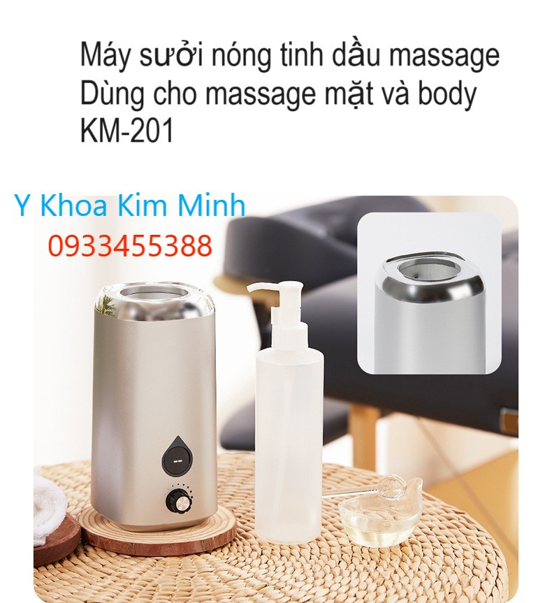 Máy sưởi làm nóng tinh dầu massage KM-201