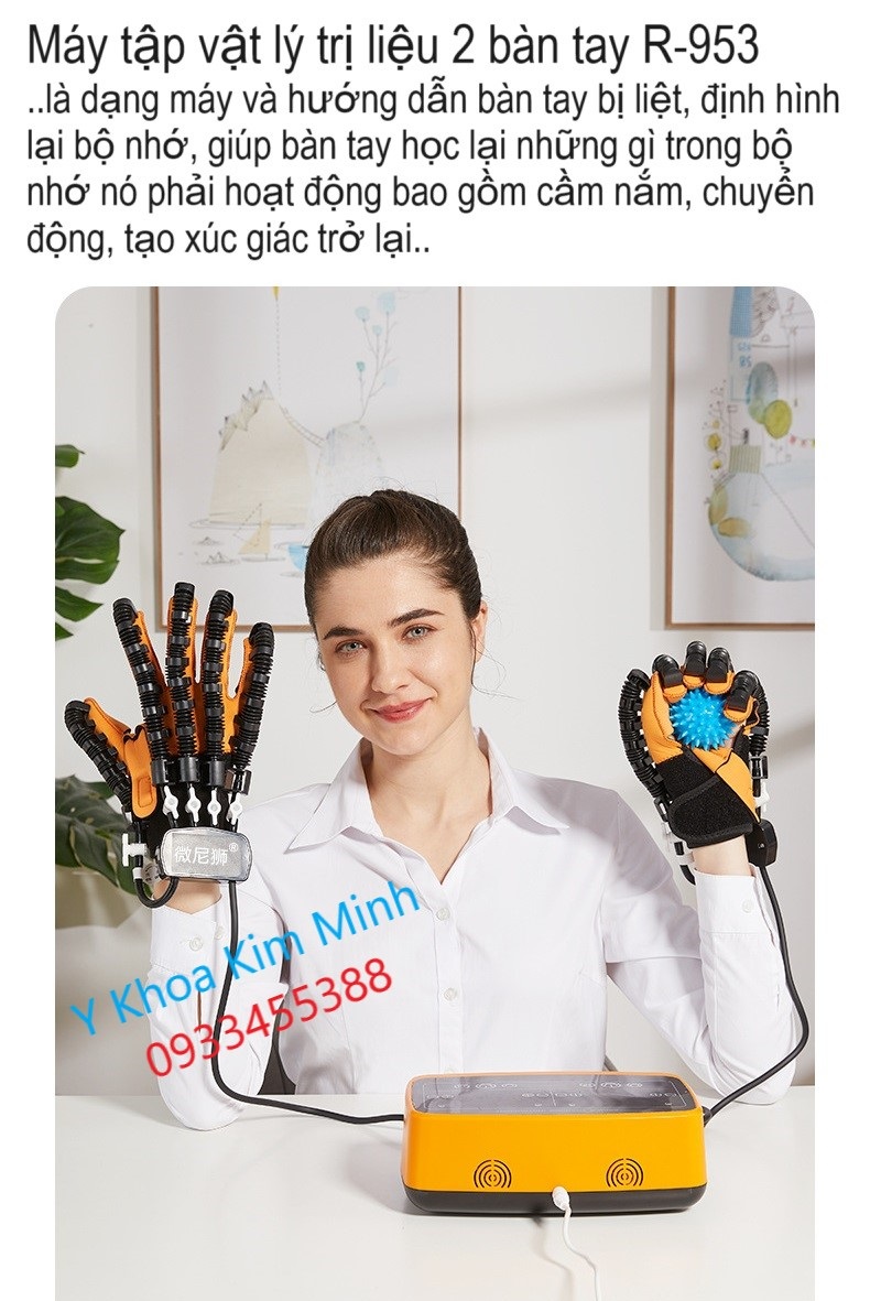 Máy tập vật lý trị liệu 2 bàn tay R-953