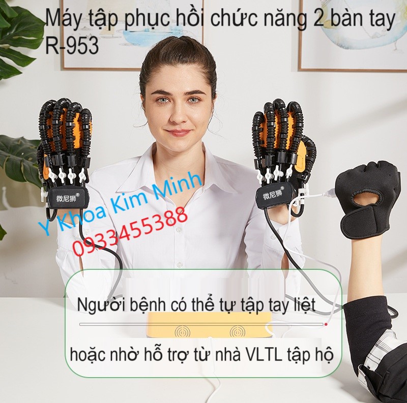 Máy tập phục hồi chức năng cử động 2 bàn tay R-953