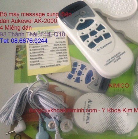Máy xung điện giảm đau xương khớp cột sống 4 miếng dán Aukewel