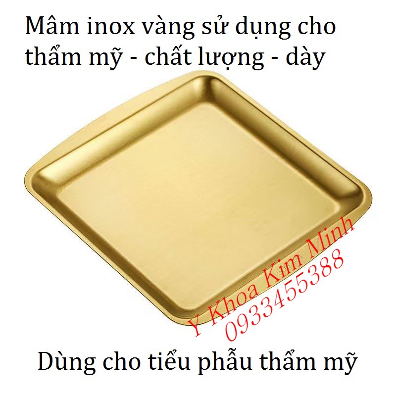 Mâm inox vàng chất lượng bán ở Tp.HCM