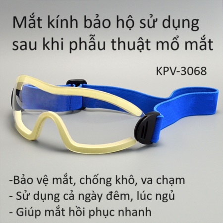 Click hình xem chi tiết sản phẩm Mắt kính bảo hộ mắt sử dụng sau khi mổ phẩu thuật mắt