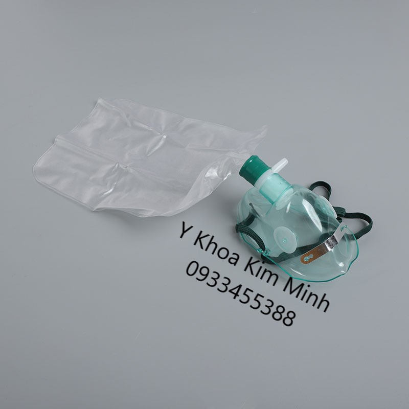 Mặt nạ oxy có túi hô hấp bệnh nhân cấp cứu