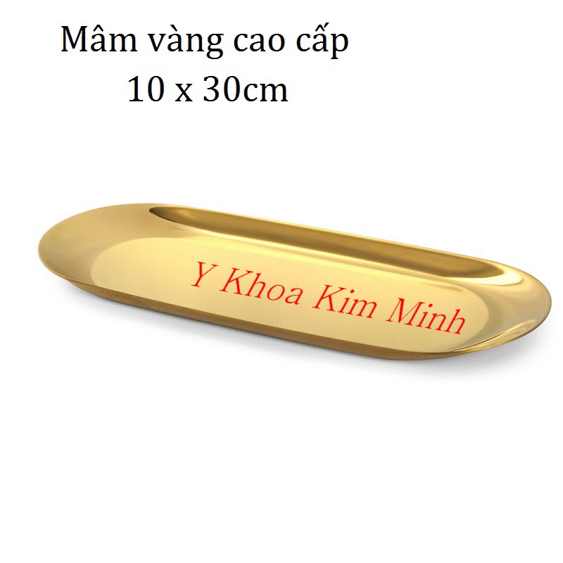 Mâm vàng cao cấp đựng đồ tiểu phẫu y tế thẩm mỹ